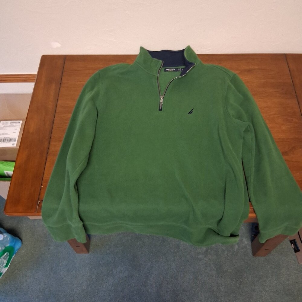Nautica Pullover, Green, XL
